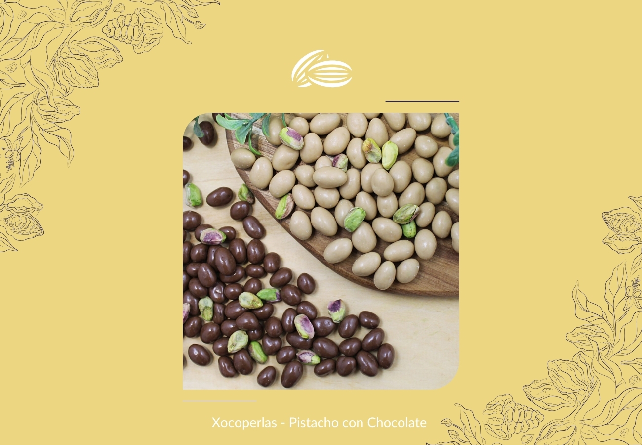 Xocoperlas - Pistachos con chocolate